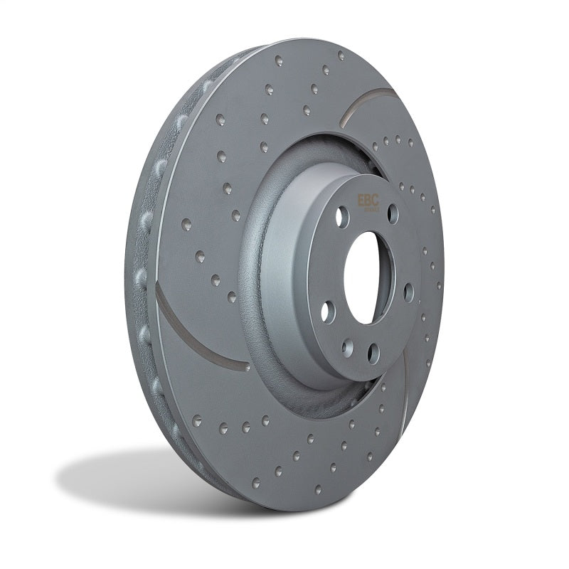 EBC 01-05 Subaru Impreza WRX (Japanese Grey Import) GD Sport Slotted and Dimpled Rear Rotors