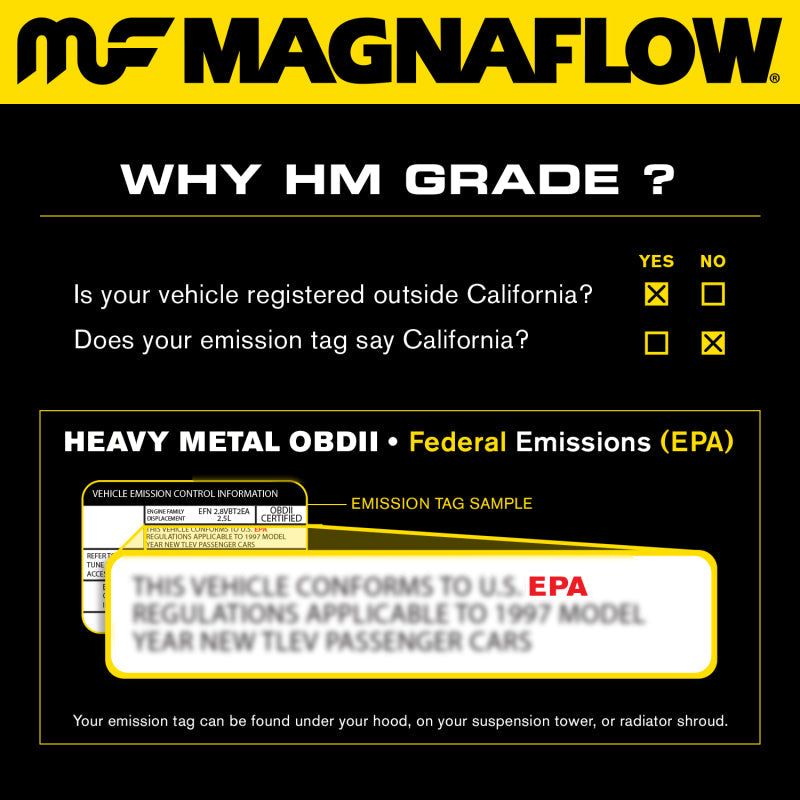 MagnaFlow Direct Fit Catalytic Converter 08-09 Subaru WRX 2.5L
