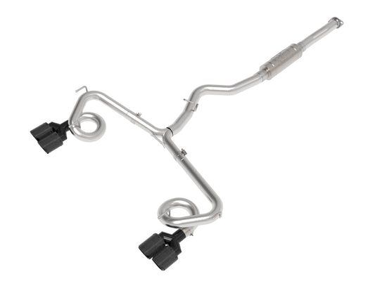 aFe Subaru WRX/STi 15-21 H4-2.0/2.5L Takeda 3in to 2-1/2in Stainless Cat-Back Exhaust Crbn Fiber Tip