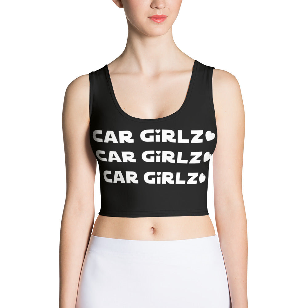 Car Girlz Crop Top White