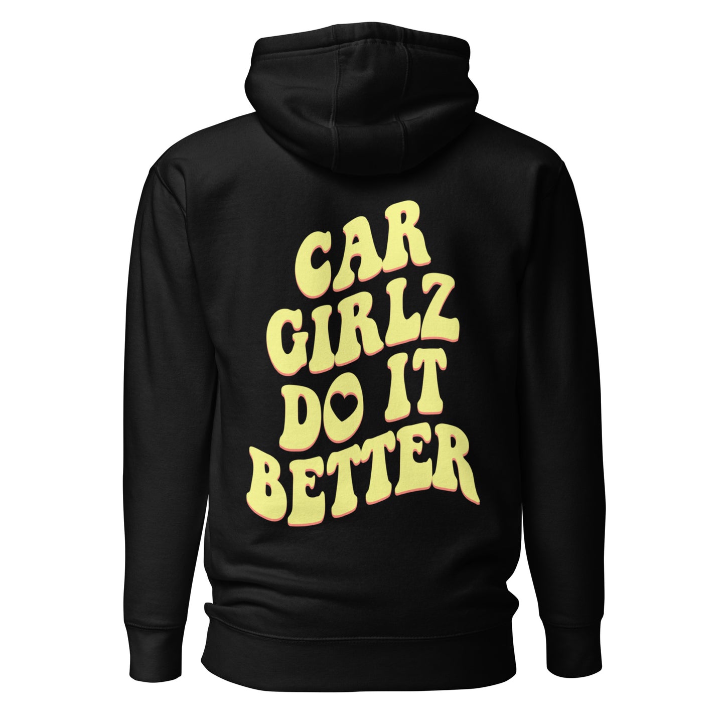 Car Girlz Do It Better Yellow Hoodie