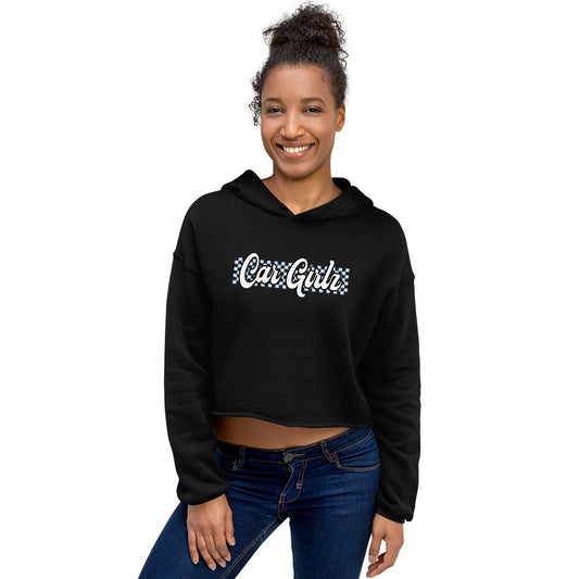 Car Girlz Checkered Crop Hoodie