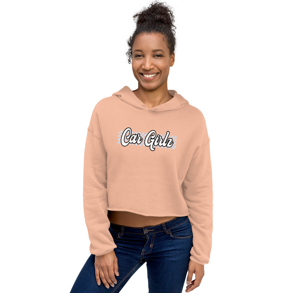 Car Girlz Checkered Crop Hoodie